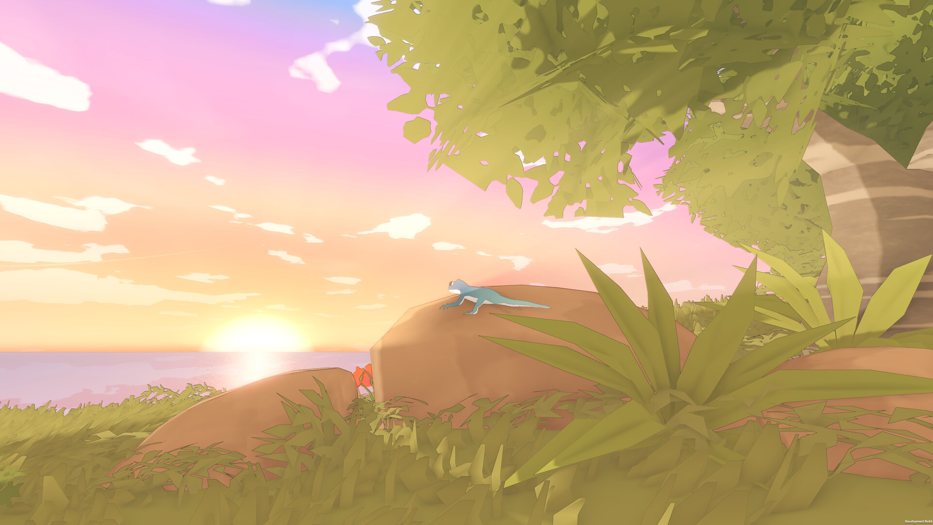 Screenshot oficial de gameplay de Gecko Gods, da página da Steam