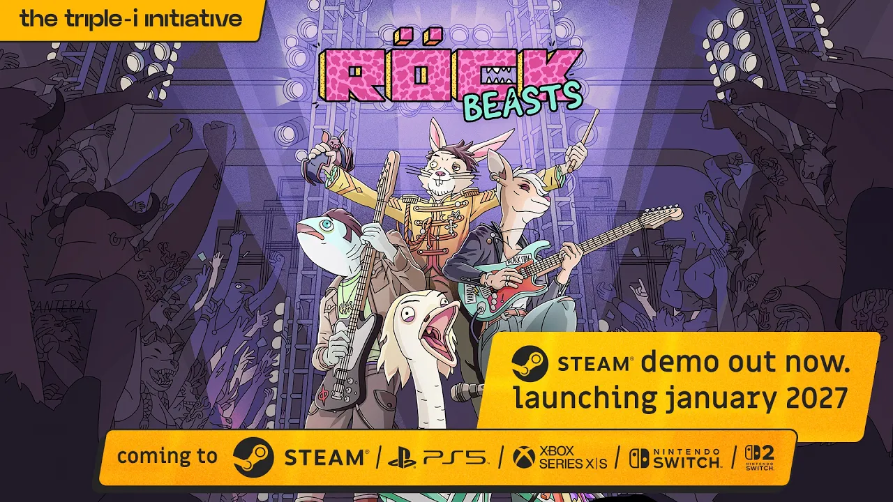 Cena de Rockbeasts, anunciado no Triple-i Initiative de outubro de 2026