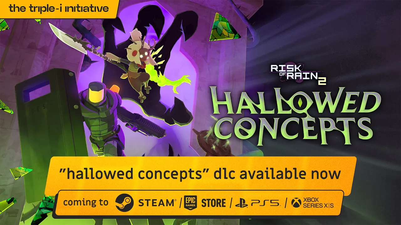 Cena de Risk of Rain 2: Hallowed Concepts, anunciado no Triple-i Initiative de outubro de 2026